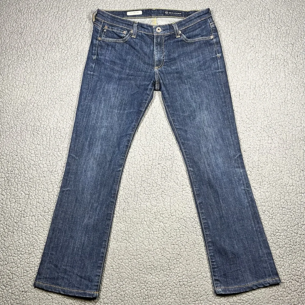 Adriano Goldschmied AG The Ballad Slim Boot Denim Jeans Dark Wash Womens 29R - Picture 1 of 11